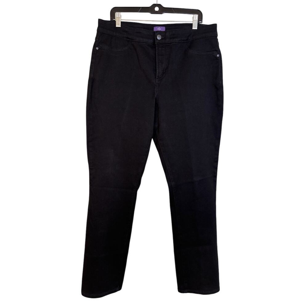 NYDJ high rise Leggings Size 16 Skinny Black Stretch lift x tuck Comfort